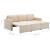 Canapea extensibilă modulară cu 3 locuri, crem, material textil GartenMobel Dekor
