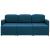 Canapea extensibilă modulară cu 3 locuri, albastru, textil GartenMobel Dekor