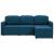 Canapea extensibilă modulară cu 3 locuri, albastru, textil GartenMobel Dekor