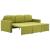 Canapea extensibilă modulară, 3 locuri, verde, material textil GartenMobel Dekor