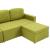 Canapea extensibilă modulară, 3 locuri, verde, material textil GartenMobel Dekor