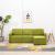 Canapea extensibilă modulară, 3 locuri, verde, material textil GartenMobel Dekor