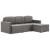 Canapea extensibilă modulară, 3 locuri, gri taupe, textil GartenMobel Dekor