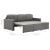 Canapea extensibilă modulară, 3 locuri, gri taupe, textil GartenMobel Dekor