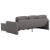 Canapea extensibilă modulară, 3 locuri, gri taupe, textil GartenMobel Dekor