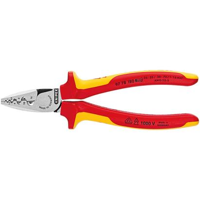 Cleste de sertizare ferule vde KNIPEX 97 78 180 HardWork ToolsRange