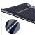 Copertină cu senzor vânt & LED, albastru & alb, 500x300 cm GartenMobel Dekor