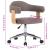 Scaune pivotante masă, 4 buc., gri taupe, lemn curbat & textil GartenMobel Dekor