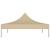 Acoperis pentru Pavilion sau Cort de Petrecere 2x2 m, Bej, Material PVC Oxford 600D