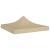 Acoperis pentru Pavilion sau Cort de Petrecere 2x2 m, Bej, Material PVC Oxford 600D