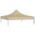 Acoperis pentru Pavilion sau Cort de Petrecere 2x2 m, Bej, Material PVC Oxford 600D