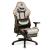 Scaun de gaming ergonomic cu pernă, tetieră, suport picioare și spătar rabatabil, gri/negru/roșu, 84 x 52 / 48 x 50 cm Best CarHome
