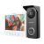 Kit videointerfon analogic, ecran 7', conectare 4 fire pentru 1 familie, IR, IK08 - HIKVISION DS-KIS213 SafetyGuard Surveillance