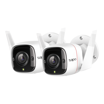 Pachet 2 Camere IP Wi-Fi, 2K, Audio bidirectional, IR 30m, Alarma audio - TP-Link Tapo TapoC310P2 SafetyGuard Surveillance