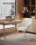 SONGMICS Scaun birou rotativ, reglabil pe inaltime, material sherpa si PU, cadru otel, 64x64x83-93 cm, bej Household NewTrend