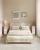 VASAGLE Set 2 noptiere inguste, cu 2 sertare si compartiment deschis, PAL si MDF, 30x25x65 cm, bej si alb Household NewTrend