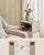 VASAGLE Set 2 noptiere inguste, cu 2 sertare si compartiment deschis, PAL si MDF, 30x25x65 cm, bej si alb Household NewTrend