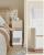 VASAGLE Set 2 noptiere inguste, cu 2 sertare si compartiment deschis, PAL si MDF, 30x25x65 cm, bej si alb Household NewTrend