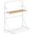 SONGMICS Suport prosoape pliabil de perete, cu 5 bare, polita de depozitare, otel, 10x17x22 cm, alb Household NewTrend