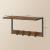 VASAGLE Cuier perete set 2 bucati, PAL si cadru metalic, 50x24x27 cm, maro rustic Household NewTrend