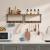 VASAGLE Cuier perete set 2 bucati, PAL si cadru metalic, 50x24x27 cm, maro rustic Household NewTrend