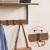 VASAGLE Cuier perete set 2 bucati, PAL si cadru metalic, 50x24x27 cm, maro rustic Household NewTrend