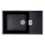 Chiuveta de bucatarie Elefant Premium Diamond Negru metalic, 856x500mm Innovative ReliableTools
