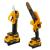 Set mini fierastrau CS1 si Foarfeca de gradina GS1 pe acumulator ROTOR, 500 W,600 W 4500 rot/min, 21 V 3 Ah Innovative ReliableTools