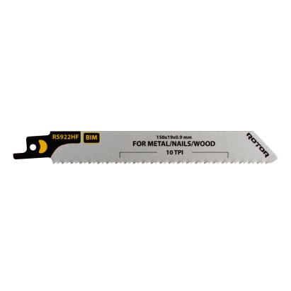 Panza fierastrau sabie pentru Lemn/Cuie/Metal 150x19x09 mm Set 2 buc ROTOR RS922HF Innovative ReliableTools