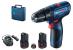 Bosch GSR 120 Li Masina de gaurit si insurubat cu acumulator + 2 x Acumulatori GBA 12V 2.0Ah + Incarcator GAL 1210 CV Professional + Valiza profesionala ProAdvanced PowerfulTools