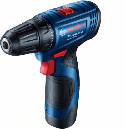 Bosch GSR 120 Li Masina de gaurit si insurubat cu acumulator + 2 x Acumulatori GBA 12V 2.0Ah + Incarcator GAL 1210 CV Professional + Valiza profesionala ProAdvanced PowerfulTools