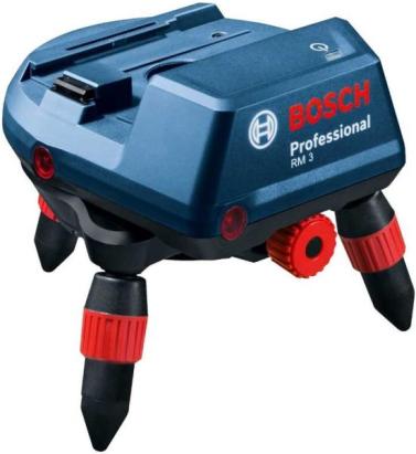 Bosch RM3 Suport rotativ motorizat pentru nivele laser cu linii + Telecomanda RC 2 + Baterii 1.5V + BM 3 Suport pentru perete + adaptor; compatibil cu : GCL 2-50 C - GCL 2-50 CG ProAdvanced PowerfulTools