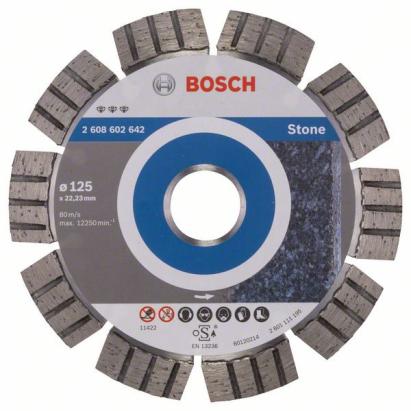 Bosch Disc diamantat Best for Stone 125x22.23x2.2x12mm ProAdvanced PowerfulTools