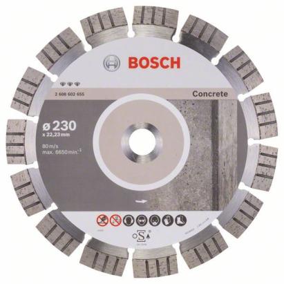 Bosch Disc diamantat Best for Concrete 230x22.23x2.4x15mm ProAdvanced PowerfulTools