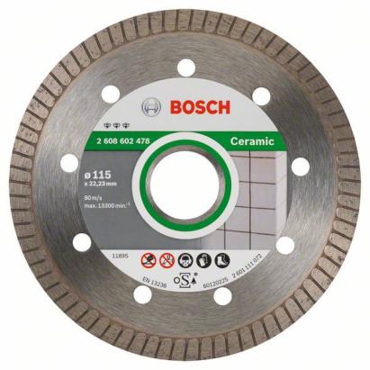 Bosch Disc diamantat Best for Ceramic Extra-Clean Turbo 115x22,23x1.4x7mm ProAdvanced PowerfulTools