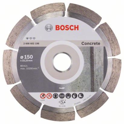 Bosch Disc diamantat Standard for Concrete 150x22.23x2x10mm ProAdvanced PowerfulTools