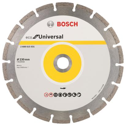 Bosch Disc diamantat ECO Universal 230x22.23x2.6mm ProAdvanced PowerfulTools