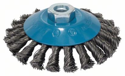 Bosch Perie conica, sarma cu noduri 115 otel, 115mm, 0.5mm, M14 ProAdvanced PowerfulTools