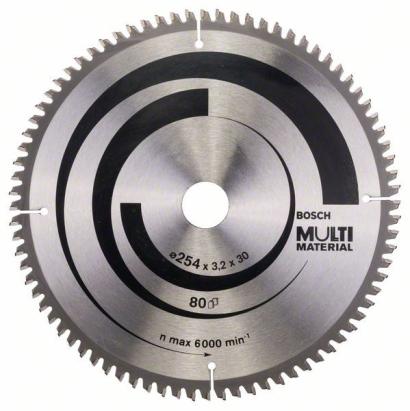 Bosch Panza ferastrau circular Multi Material, 254x30x3.2mm, 80T ProAdvanced PowerfulTools