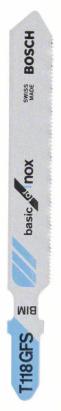 Bosch Set 5 panze ferastrau vertical T 118 GFS  Basic for Inox, 83mm ProAdvanced PowerfulTools