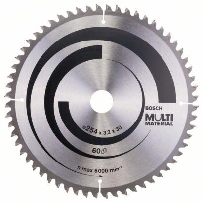 Bosch Panza ferastrau circular Multi Material, 254x30x3.2mm, 60T ProAdvanced PowerfulTools