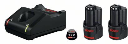 Bosch 2xGBA12V + GAL12V-40 Set 2 acumulatori Li-Ion, 12V, 2Ah + Incarcator rapid de 4Ah ProAdvanced PowerfulTools