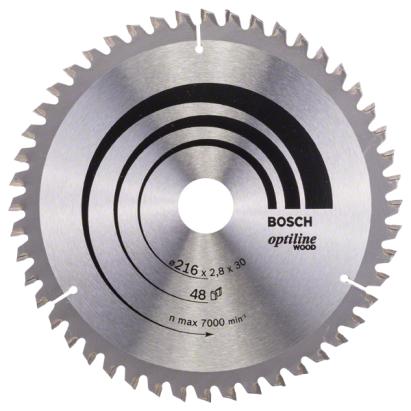 Bosch Panza ferastrau circular Optiline Wood, 216x30x2.8mm, 48T ProAdvanced PowerfulTools