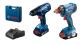 Bosch Kit 2 scule 18V GSR 180-LI Masina de gaurit si insurubat cu 2 acumulatori Li-Ion, 1.5Ah, 54Nm + GDX 180-LI Masina de insurubat cu impact, 180Nm + Valiza ProAdvanced PowerfulTools