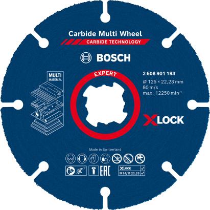 Bosch Disc taiere Expert Carbide Multi Wheel cu X-Lock, 125x22.23 mm ProAdvanced PowerfulTools