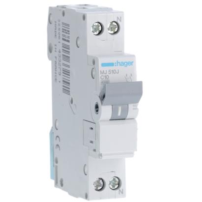 Hager MJ 510 Intrerupator 10A, 1P+N, 4.5kA ProAdvanced PowerfulTools