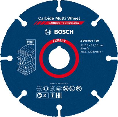 Bosch Disc taiere Expert Carbide Multi Wheel, 125x22.23 mm ProAdvanced PowerfulTools