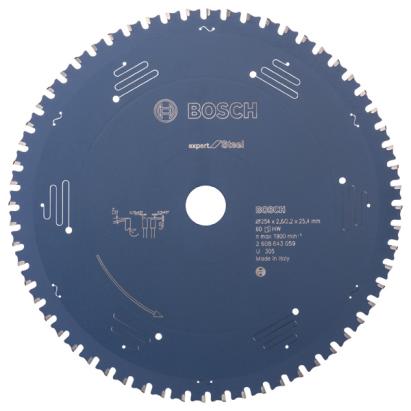 Bosch Panza ferastrau circular Expert for Steel, 254x25.4x2.6mm, 60T ProAdvanced PowerfulTools
