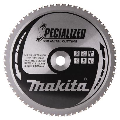 Makita B-33439 Panza ferastrau circular metal/otel, 305x25.4x2.1mm, 60T ProAdvanced PowerfulTools