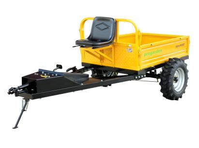 ProGARDEN Alpine RM500T Remorca cu tractiune G2, 500kg, 1 osie, prindere bolt pentru motocultor, roti profil agricol 6.00-12, 4 prezoane ProAdvanced PowerfulTools